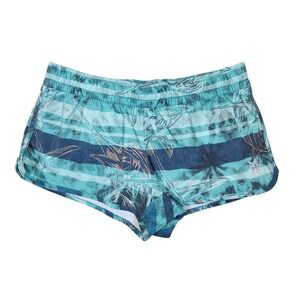 Salt Life Board Shorts Teal Navy Marlin Striped‎ Beachwear Small